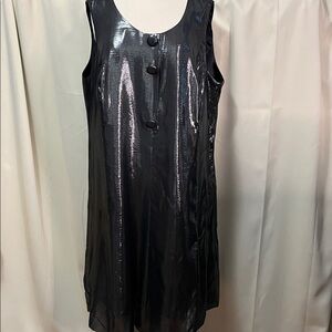 INC International Concepts Silk Metallic Sleeveless Dress